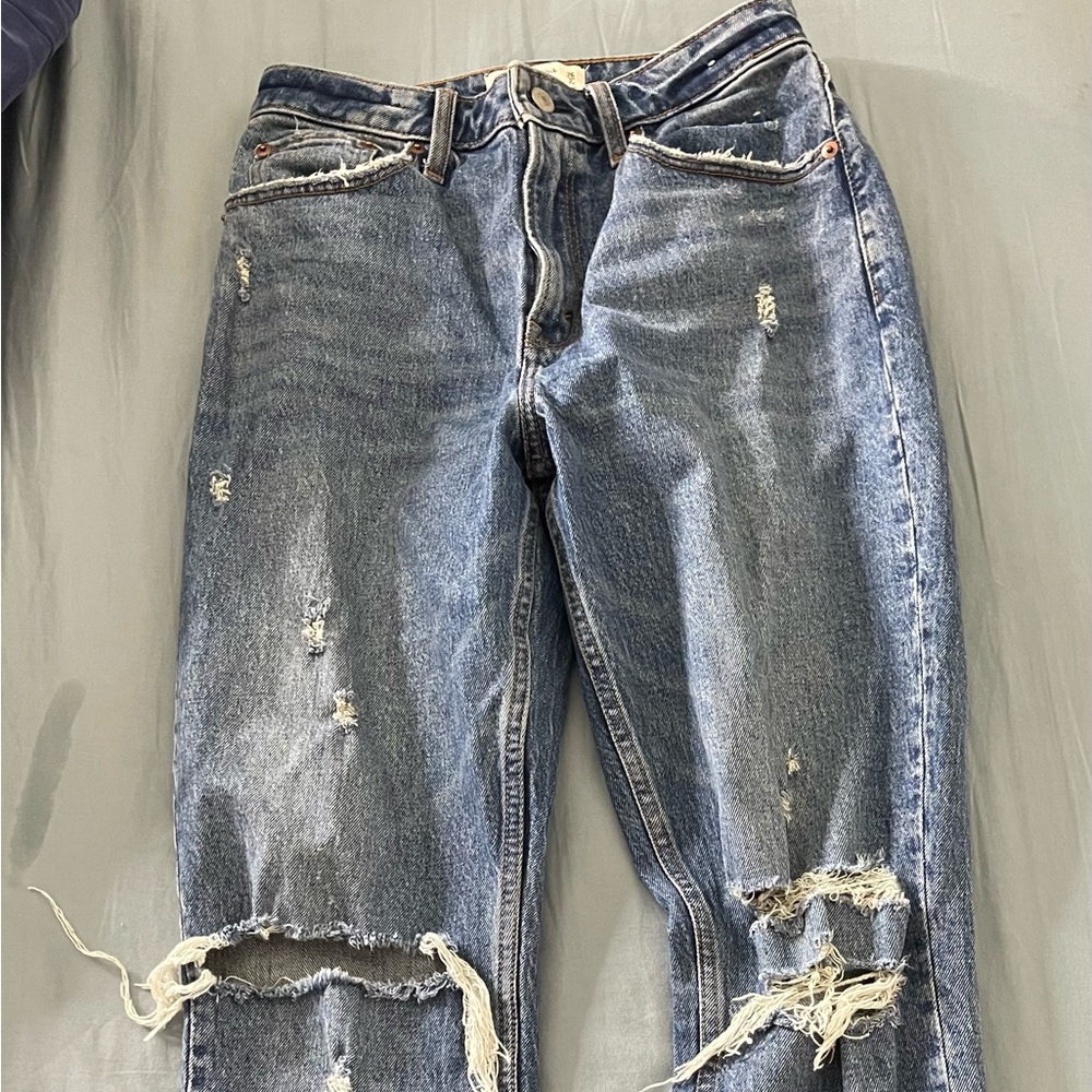 Abercrombie & Fitch High Rise Blue Jeans